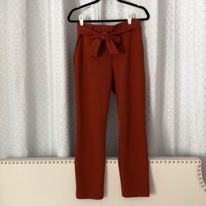 Orange Pants with Tie😍